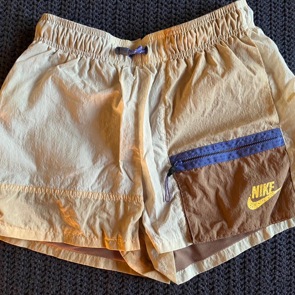 Funky Cream and Tan Nike Shorts